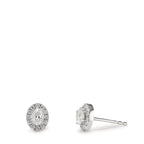 Ohrstecker 750/18 K Weissgold Diamanten 0.58 ct, w-si