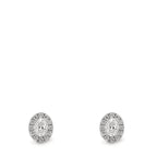 Ohrstecker 750/18 K Weissgold Diamanten 0.58 ct, w-si
