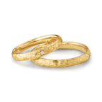 Anello del partner Oro giallo 750/18 carati Diamante 0.014 ct, w-si