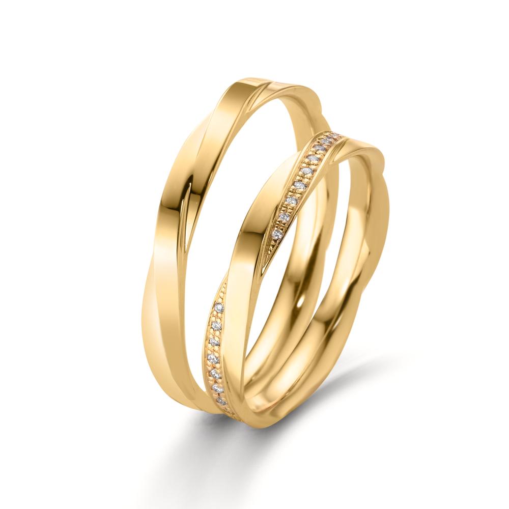 Anello del partner Oro giallo 750/18 carati