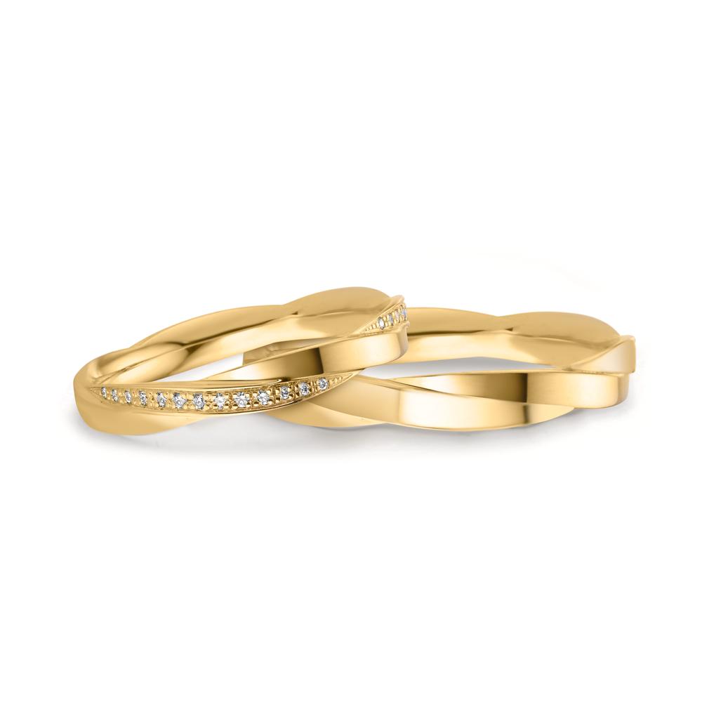 Anello del partner Oro giallo 750/18 carati