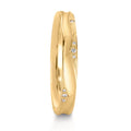 Anello del partner Oro giallo 750/18 carati Diamante 0.033 ct, 12 pietra, w-vsi