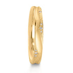 Anello del partner Oro giallo 750/18 carati Diamante 0.033 ct, 12 pietra, w-vsi