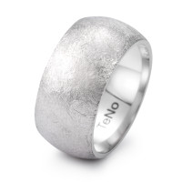 Ring AURA mit eismattierter Oberfläche und Comfort Fit Ringschiene