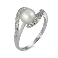 Fingerring  Ring 925 Perle und Zirkonias-356495