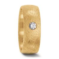 Partnerring 750/18 K Gelbgold Diamant 0.10 ct-503135