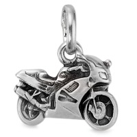 Anhänger Silber patiniert Motorrad-522945