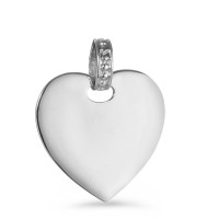 Gravuranhänger Silber rhodiniert Herz