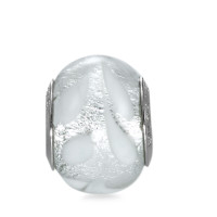 Beads Silber Muranoglas rhodiniert-543322