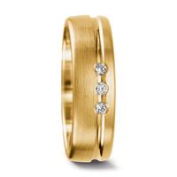 Partnerring 750/18 K Gelbgold Diamant 0.06 ct-544990