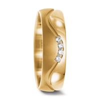 Partnerring 750/18 K Gelbgold Diamant 0.08 ct-545200