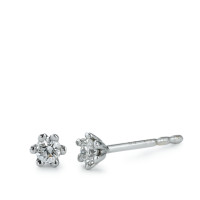 Ohrstecker 750/18 K Weissgold Diamant 0.15 ct, 2 Steine, w-si-546290