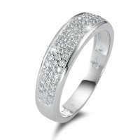 Fingerring 750/18 K Weissgold Diamant 0.25 ct-558006