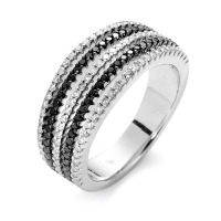 Fingerring 750/18 K Weissgold Diamant 0.65 ct-558011