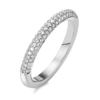 Fingerring 750/18 K Weissgold Diamant weiss, 0.25 ct, 68 Steine, Brillantschliff, tw-vsi-558030