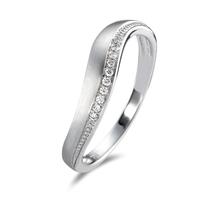 Fingerring 750/18 K Weissgold Diamant 0.05 ct-558046