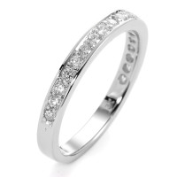 Memory Ring 750/18 K Weissgold Diamant weiss, 0.33 ct, 19 Steine, Brillantschliff, w-si-558202