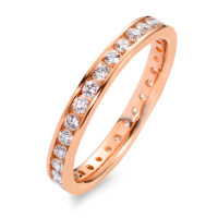 Memory Ring 750/18 K Rotgold Diamant weiss, 0.65 ct, 34 Steine, Brillantschliff, w-si-558213