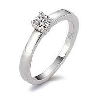 Solitär Ring 750/18 K Weissgold Diamant 0.33 ct-558296