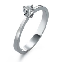 Solitär Ring 750/18 K Weissgold Diamant weiss, 0.30 ct, si rhodiniert-561411