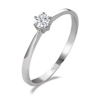Solitär Ring 750/18 K Weissgold Diamant weiss, 0.15 ct, si-561940