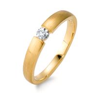 Solitär Ring 750/18 K Gelbgold Diamant 0.10 ct-563003