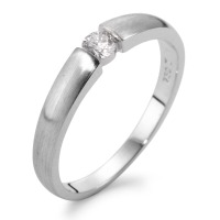 Solitär Ring 750/18 K Weissgold Diamant 0.15 ct-563004