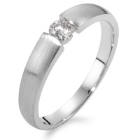 Solitär Ring 750/18 K Weissgold Diamant 0.20 ct, w-si