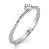 Solitär Ring 750/18 K Weissgold Diamant 0.09 ct-563018