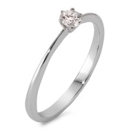 Solitär Ring 750/18 K Weissgold Diamant 0.15 ct-563021