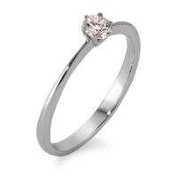 Solitär Ring 750/18 K Weissgold Diamant 0.20 ct, w-si-563022