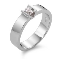 Solitär Ring 750/18 K Weissgold Diamant 0.20 ct, w-si-563308