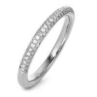 Fingerring 750/18 K Weissgold Diamant 0.23 ct, 84 Steine, w-si-563313
