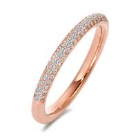 Fingerring 750/18 K Rotgold Diamant 0.23 ct, 84 Steine, w-si-563314
