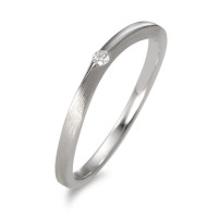 Solitär Ring 750/18 K Weissgold Diamant 0.03 ct, w-si-563571