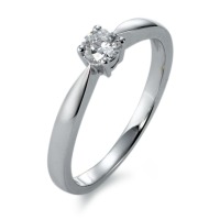 Solitär Ring 750/18 K Weissgold Diamant 0.25 ct-563749