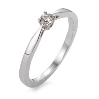 Solitär Ring 750/18 K Weissgold Diamant 0.10 ct-564559