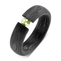 Fingerring Carbon Peridot grün-565304