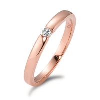 Solitär Ring 750/18 K Rosegold Diamant 0.05 ct-565951