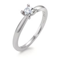 Solitär Ring 750/18 K Weissgold Diamant 0.25 ct-566059