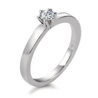Solitär Ring 750/18 K Weissgold Diamant weiss, 0.20 ct, Brillantschliff, w-si-566104