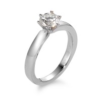 Solitär Ring 750/18 K Weissgold Diamant 0.50 ct Ø5 mm-566107