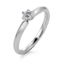 Solitär Ring 750/18 K Weissgold Diamant 0.25 ct-566152