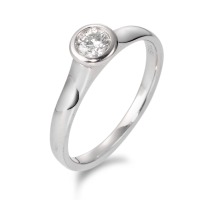 Solitär Ring 750/18 K Weissgold Diamant 0.20 ct, tw-si-567047