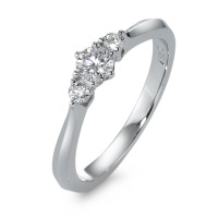 Fingerring 750/18 K Weissgold Diamant 0.32 ct-570804