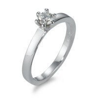 Solitär Ring 750/18 K Weissgold Diamant 0.25 ct, w-si-570833