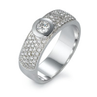 Fingerring 750/18 K Weissgold Diamant 0.66 ct-570851