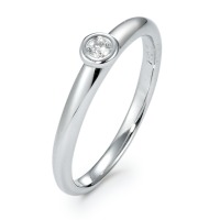 Solitär Ring 750/18 K Weissgold Diamant 0.05 ct, w-si-570875