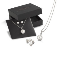 Set Silber rhodiniert shining Pearls 42 cm-580655