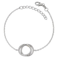 Armband Silber Zirkonia rhodiniert 16-19 cm verstellbar-580898